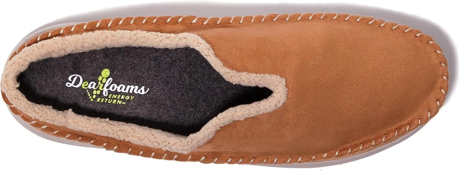 Dearfoams Men's Elm All Day Comfort Slip-On Water Resistant Clog