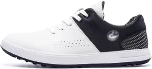 DHAEY Womens Golf Shoes Spikeless Outdoor Golf Walking Sport Sneakers for Men for Superior Comfort and All Weather Breathability (Color : White Black, Size : 11.5 Women/10 Men)
