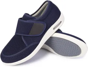 Diabetic Shoes for Men, Wide Width Elderly Men's Shoes, Adjustable Closure Lightweight Breathable, Swollen Feet Walking Edema Sneakers