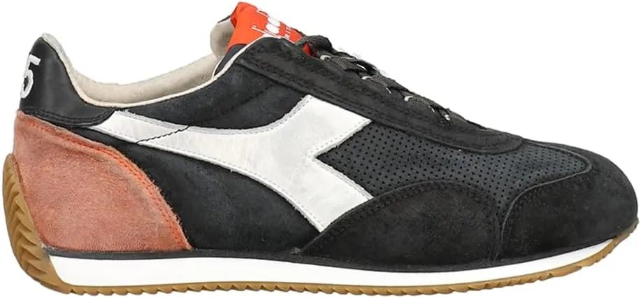 Diadora Mens Equipe Suede Sw Lace Up Sneakers Shoes Casual - Black