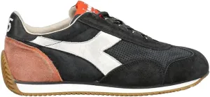 Diadora Mens Equipe Suede Sw Lace Up Sneakers Shoes Casual - Black
