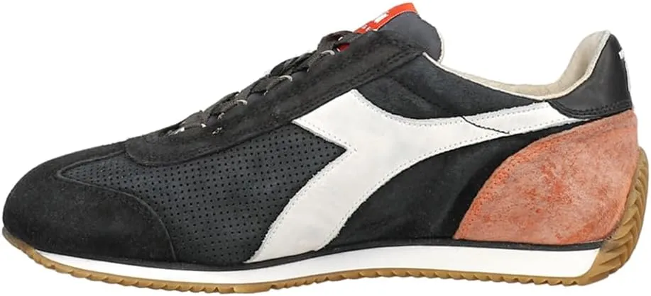 Diadora Mens Equipe Suede Sw Lace Up Sneakers Shoes Casual - Black