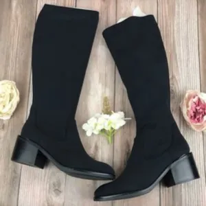 Donald Pliner Black Leather Boots 7.5M