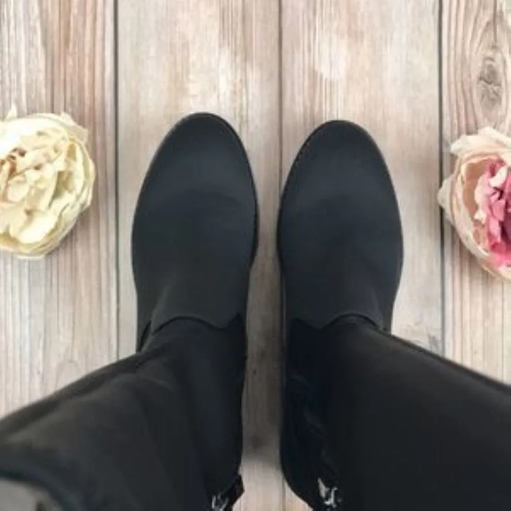 Donald Pliner Black Leather Boots 7.5M