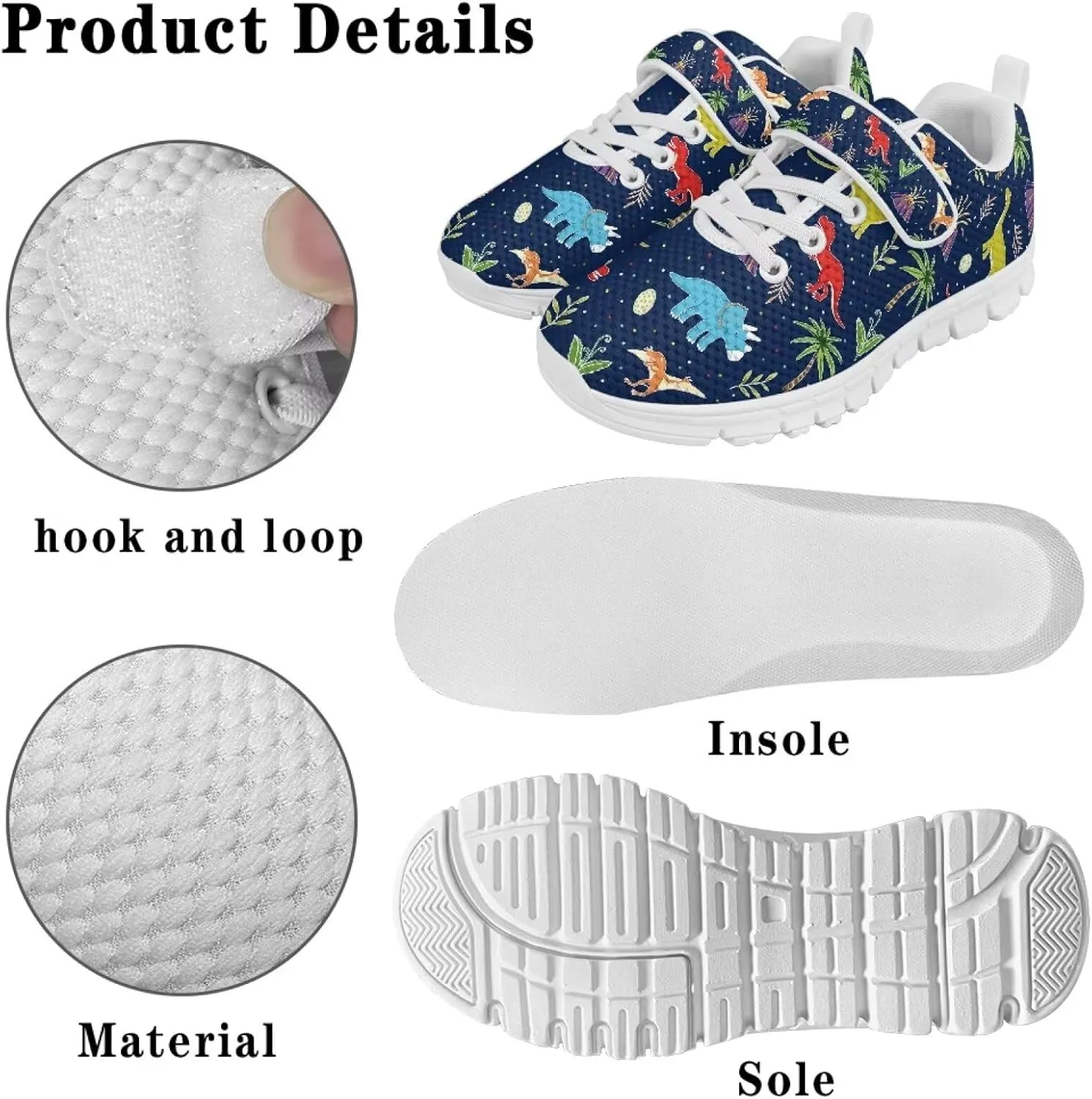Doojoayie Little Kids Slip On Shoes Rubber Sneakers for Boys Outdoo Tennis Shoes