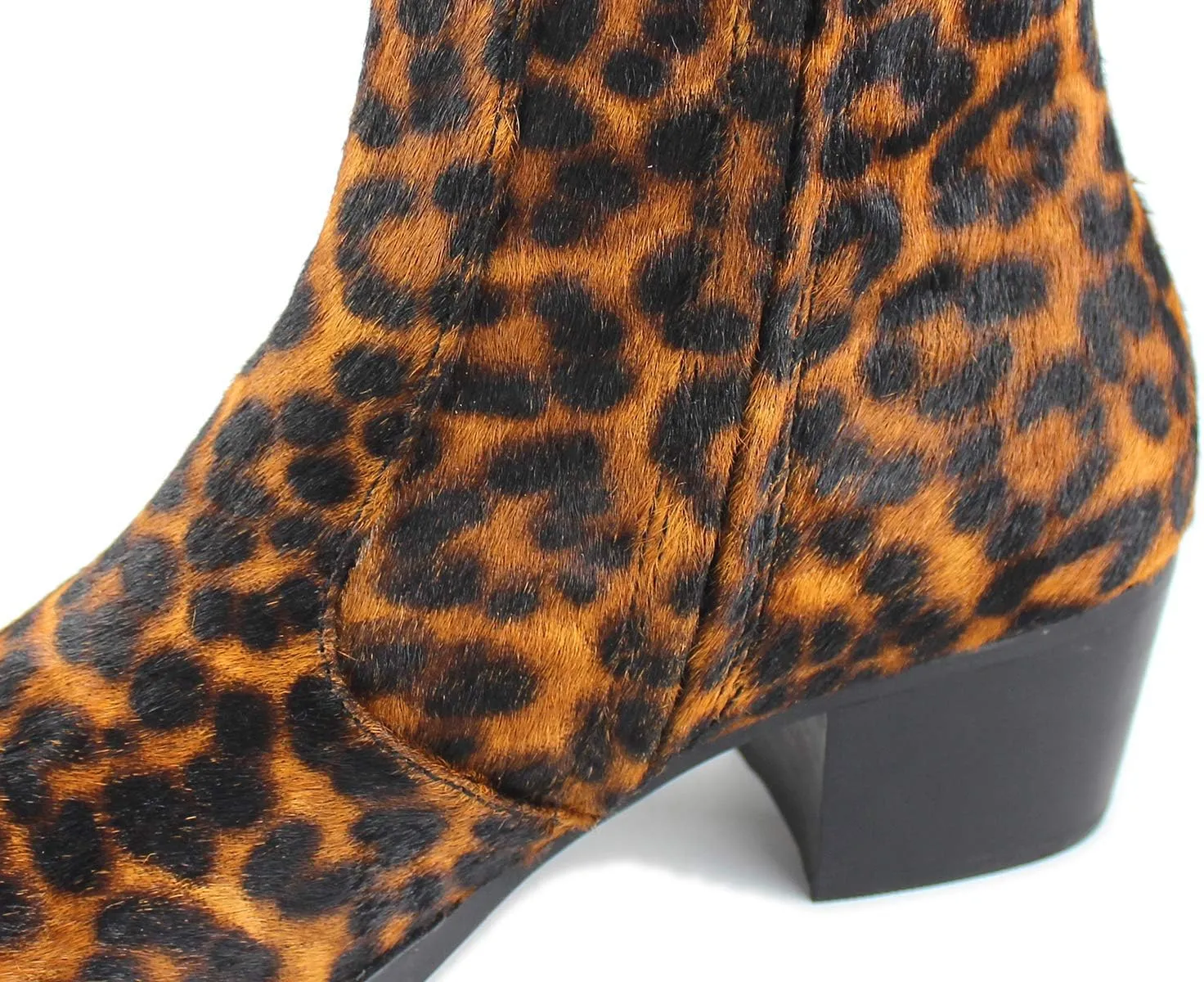 Dress Boot for Men Casual Chelsea Fashion Stylish Ankle High Heels Boots Leopard print CD-JY012-Color