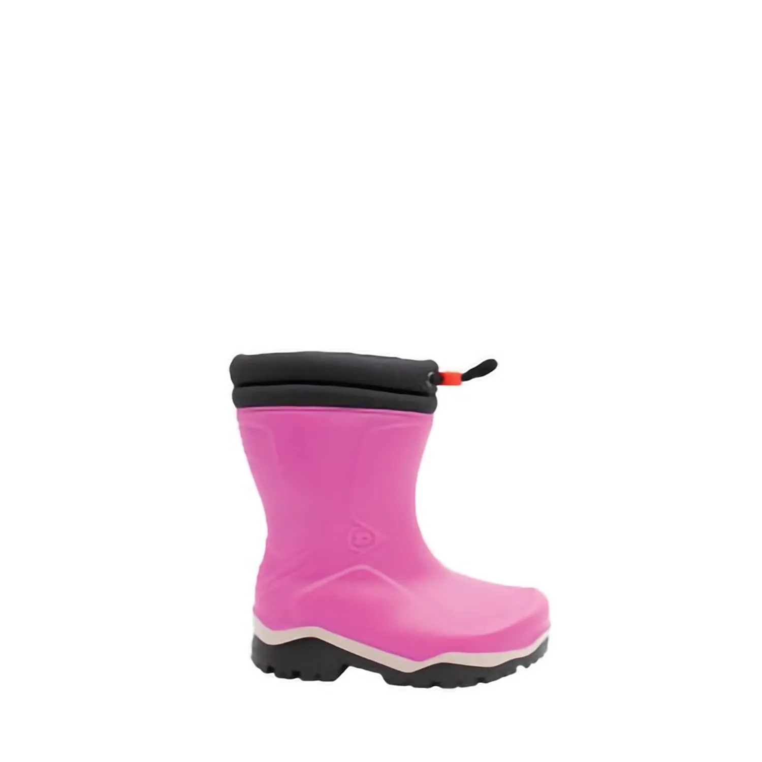 DUNLOP, K374061.29, Kids Blizzard Fur-Lined Winter Boot, Pink, Anti-Slip, -15°C Rated Cold Insulation, Shock Absorbing Intermediate Layer, Boy Size 12/Girl Size 14