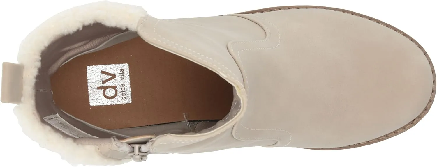 DV Dolce Vita Girl's Fuzzy Ankle Boot