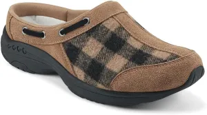 Easy Spirit Travelport Women's Slip On 7.5 C/D US Plaid-Tan