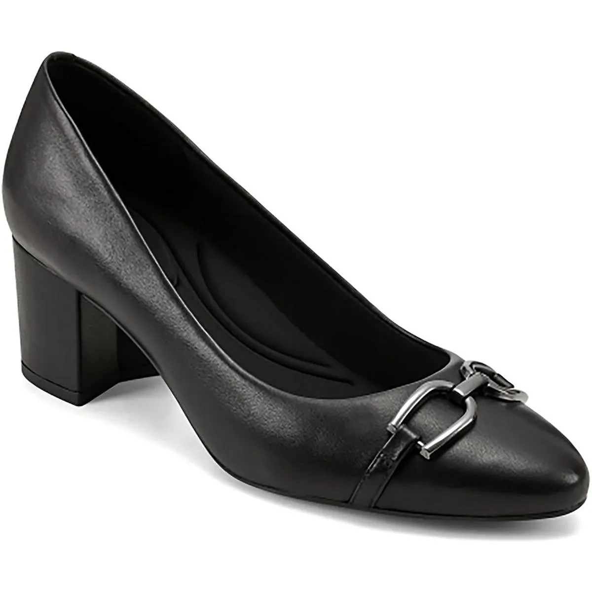 Easy Spirit Womens Carlla Leather Slip On Pumps
