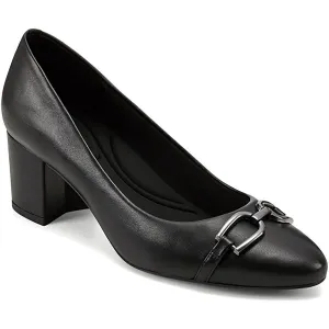 Easy Spirit Womens Carlla Leather Slip On Pumps