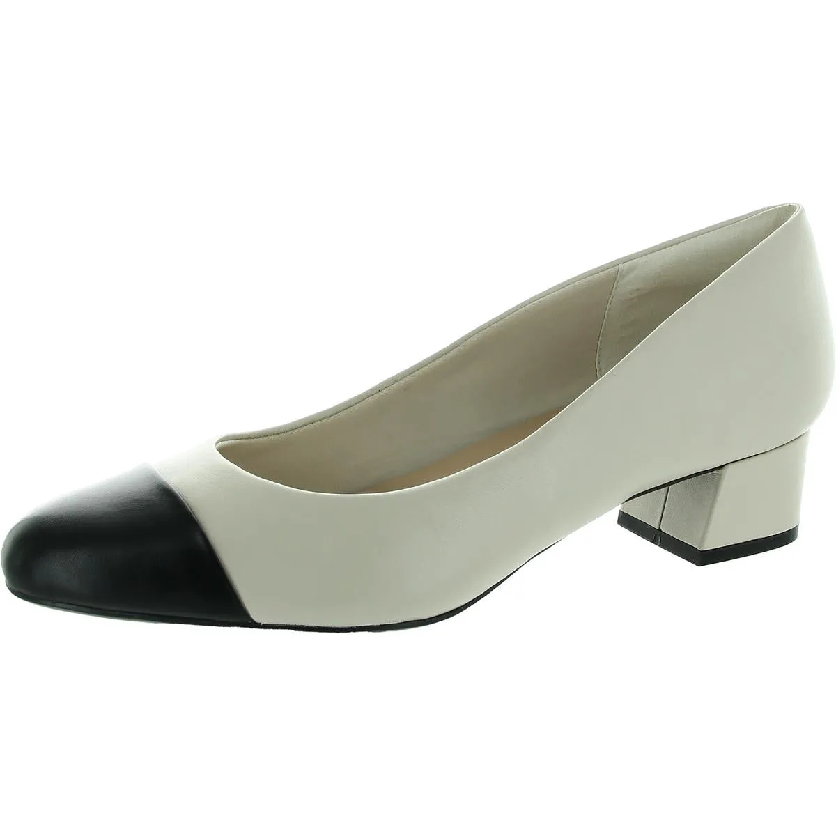 Easy Spirit Womens Faux Leather Slip On Pumps