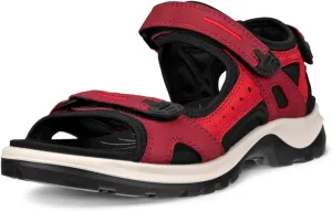 ECCO Women's Yucatan Sport Sandal, Brick/Chili RED Nubuck, 7-7. 5