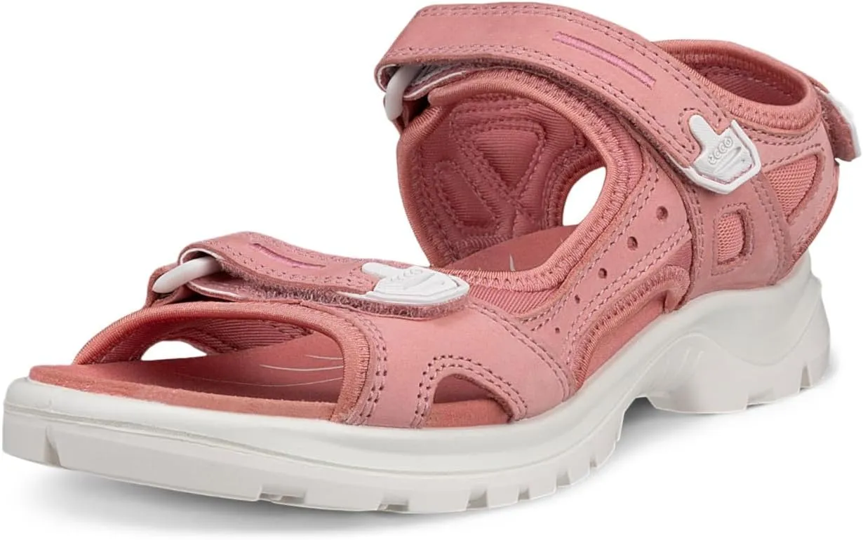 ECCO Women's Yucatan Sport Sandal, Old Rose Nubuck, 6-6.5