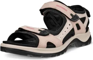 ECCO Women's Yucatan Sport Sandal, Rose DUST Nubuck/Limestone Nubuck, 9-9.5