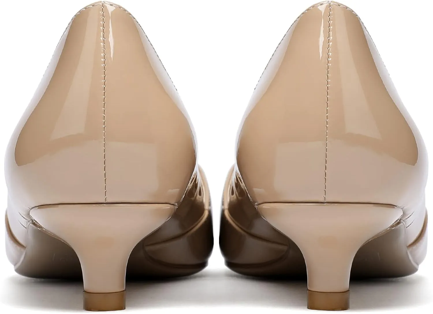 Eldof Women's Low Heels, Pointed Toe D'Orsay Heels, Slip On Cut Out Kitten Heel Pumps, Comfortable 1.4 Inches Shoes for Dress Party Wedding