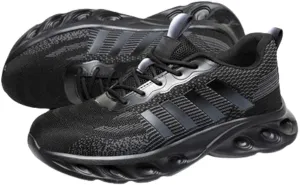 Evontira Steel Toe Power Trainers, Evontiras Steel Shoes 3 Inch, Evontura Comfortable Steel Toe Shoes for Men