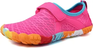 FANTURE Girls & Boys Water Shoes Lightweight Comfort Sole Easy Walking Athletic Slip on Aqua Sock(Toddler/Little Kid/Big Kid)