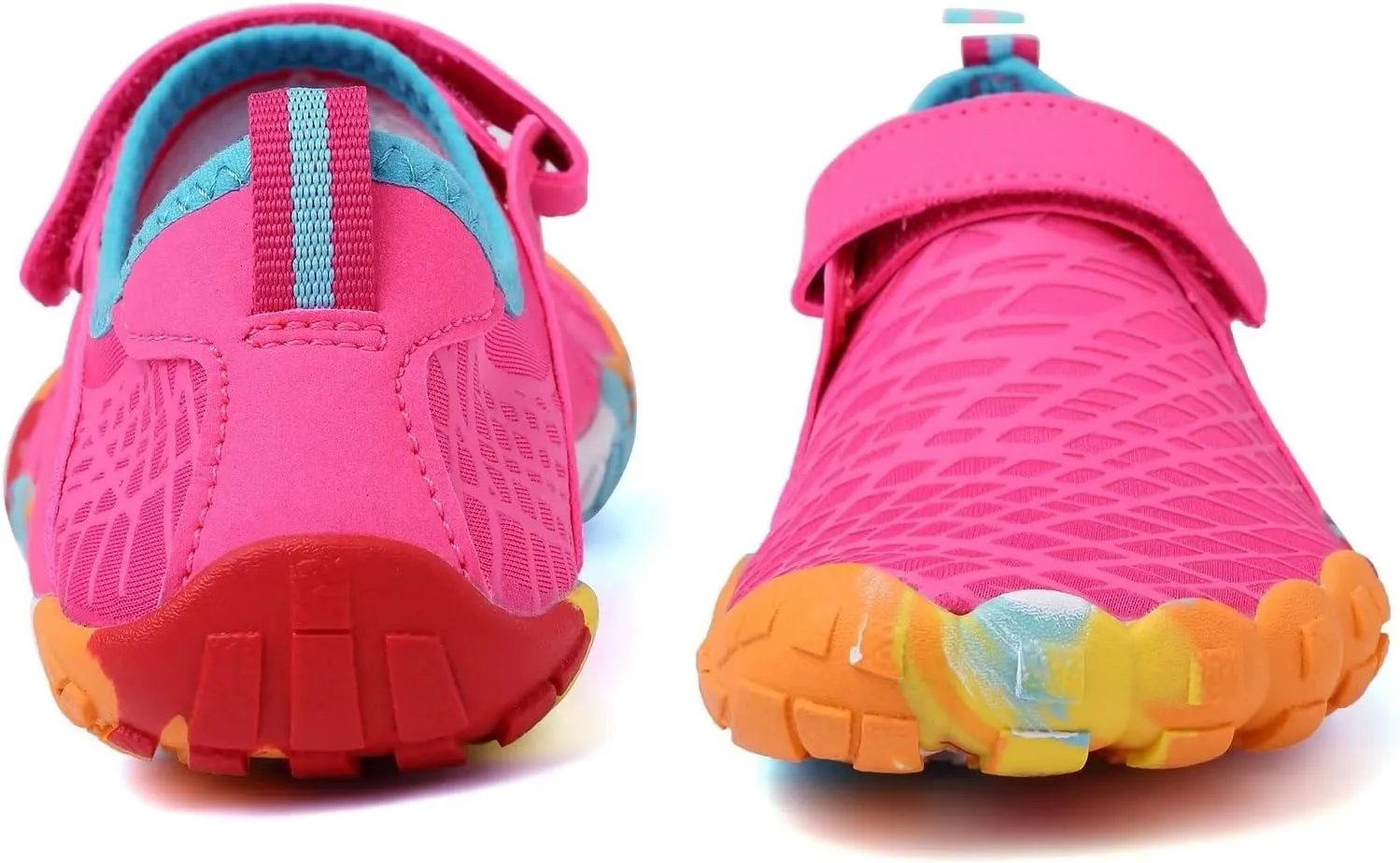 FANTURE Girls & Boys Water Shoes Lightweight Comfort Sole Easy Walking Athletic Slip on Aqua Sock(Toddler/Little Kid/Big Kid)