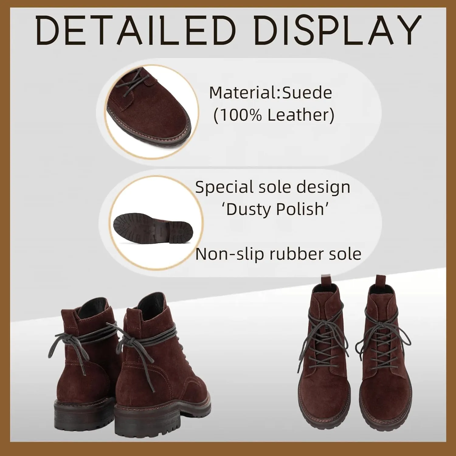 Fashionable Women's Low Heel Ankle Boots - Easy Slip on ，Stylish and Comfortable Flat Booties for Women