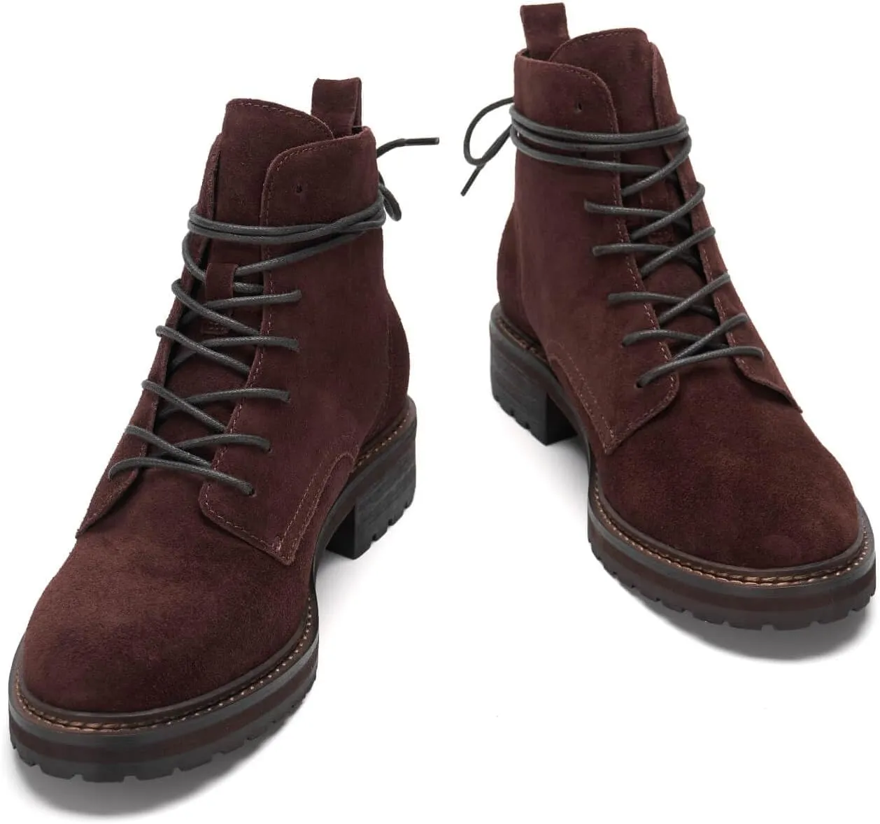 Fashionable Women's Low Heel Ankle Boots - Easy Slip on ，Stylish and Comfortable Flat Booties for Women