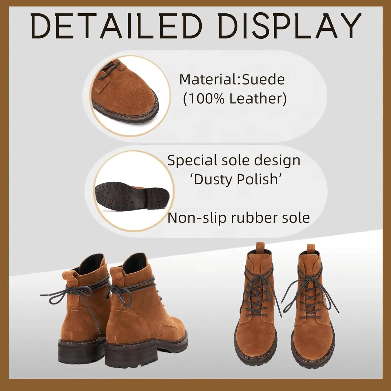Fashionable Women's Low Heel Ankle Boots - Easy Slip on ，Stylish and Comfortable Flat Booties for Women