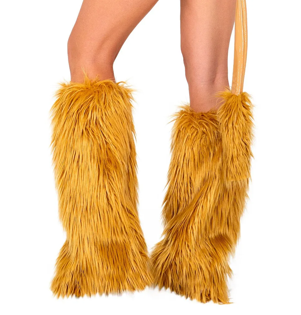 Faux Furry Leg Warmer Boot Covers