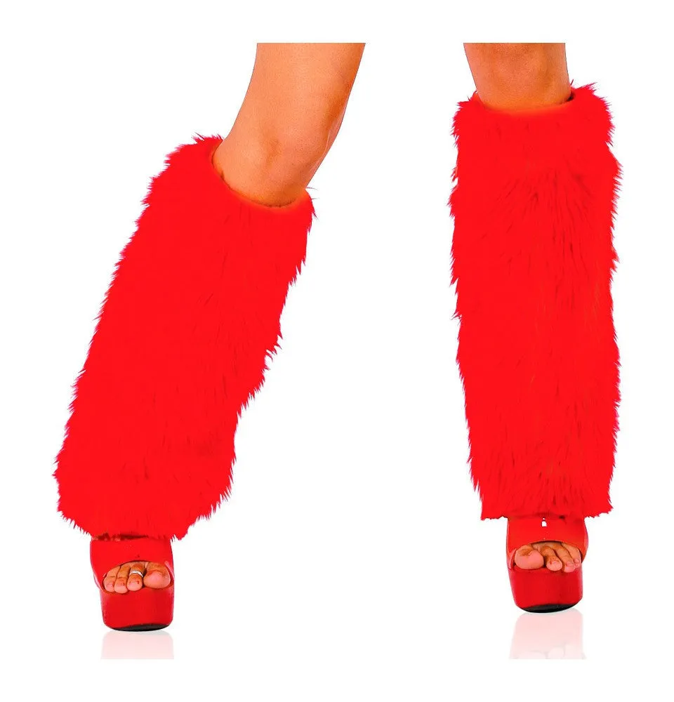 Faux Furry Leg Warmer Boot Covers