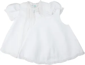Feltman Brothers Baby Girl's White Pintucks & Lace Dress Infant