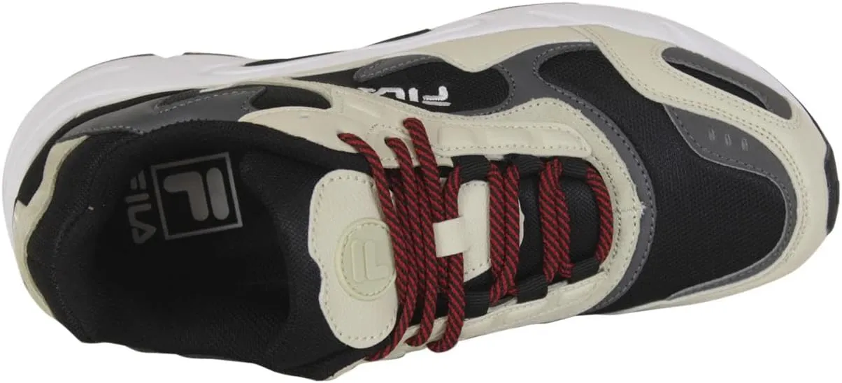 Fila Men's Luminance Black/Castlerock/Gardenia Sneakers Shoes
