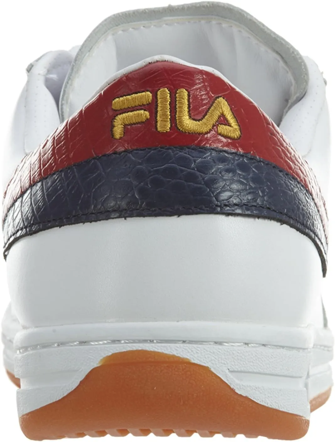 Fila Men's Original Tennis White/Navy/Red Fashion Leather Sneakers Shoes