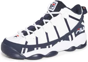 Fila Men's Stackhouse Spaghetti Basketball Sneakers White/Navy/Red 13