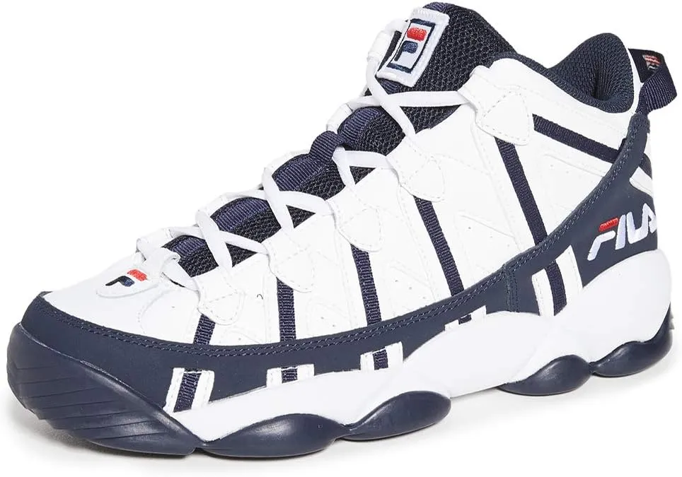 Fila Men's Stackhouse Spaghetti Basketball Sneakers White/Navy/Red 13