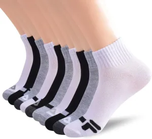 FILA Women's Ankle Quarter Socks(10 Pack)