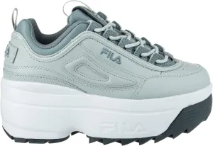 Fila Women's Disruptor Ii Wedge Sneaker, 063 Glacier Gray/Monument/White, 6