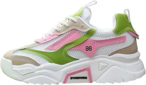 Flying Weaving Sneakers Women Fall and Winter Fashion Round Head Lace Up Casual Shoes Thick Bottom Running Lady's Shoes