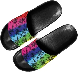 Forchrinse Black Cat Music Note Womens Causal Slide Sandals,Soft Non Slip Open Toe Slippers Flip Flop EVA Flat Sandals