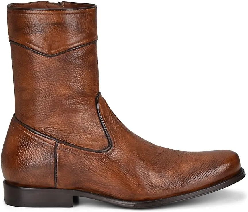 FRANCO CUADRA Men's Boot in Genuine Deer Leather Brown, G08VNVN, Size 12