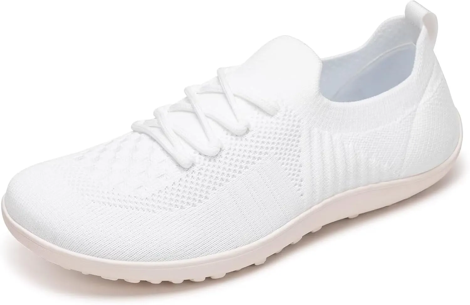 Frank Mully Womens Walking Shoes Wide Toe Box Barefoot Shoes Knitted Fashion Sneaker with Arch Support