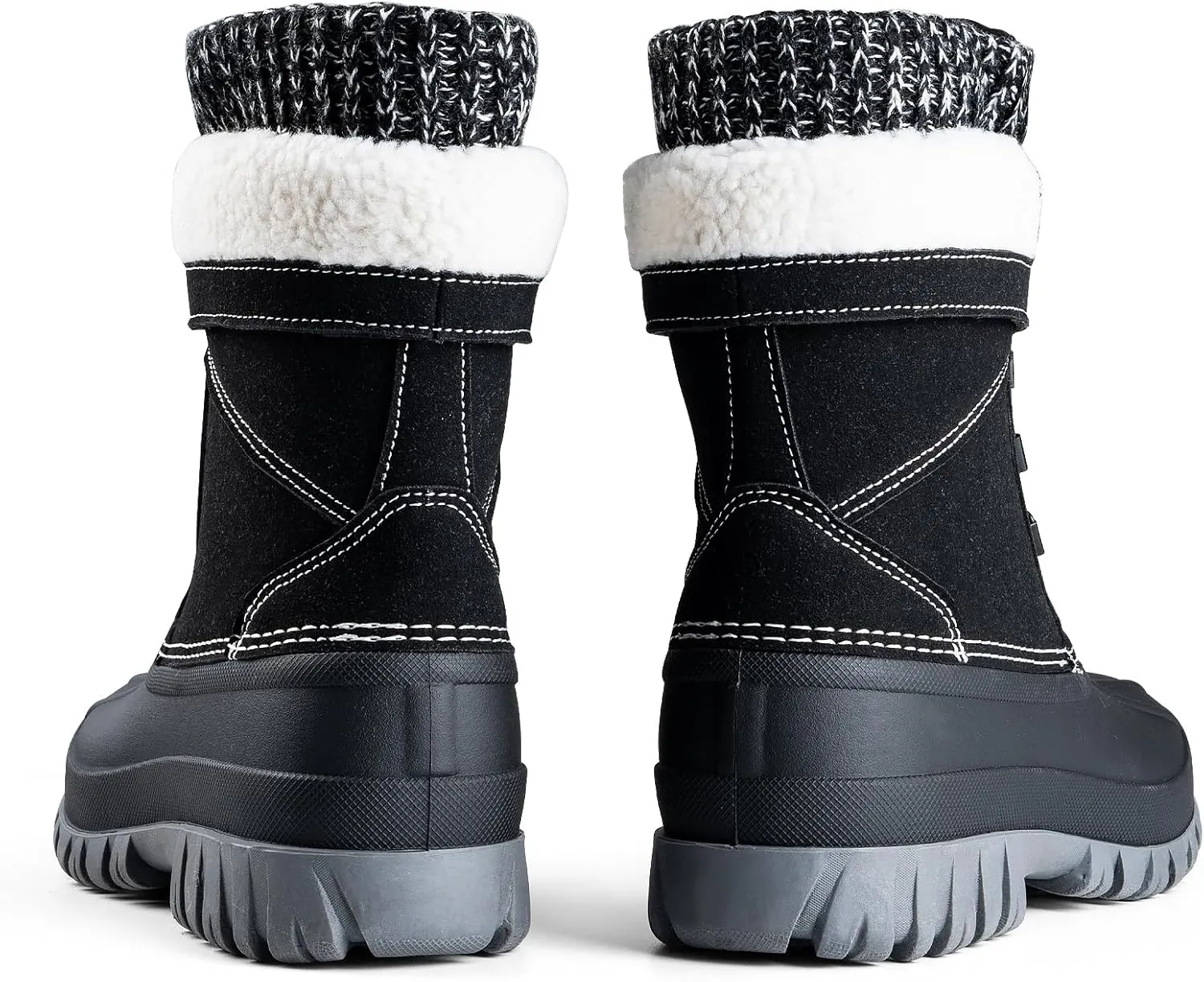 FREE SOLDIER Women's Waterproof Winter Cold Weather Snow Boots for Women Outdoor Fashion Duck Boots Comfortable Insulated