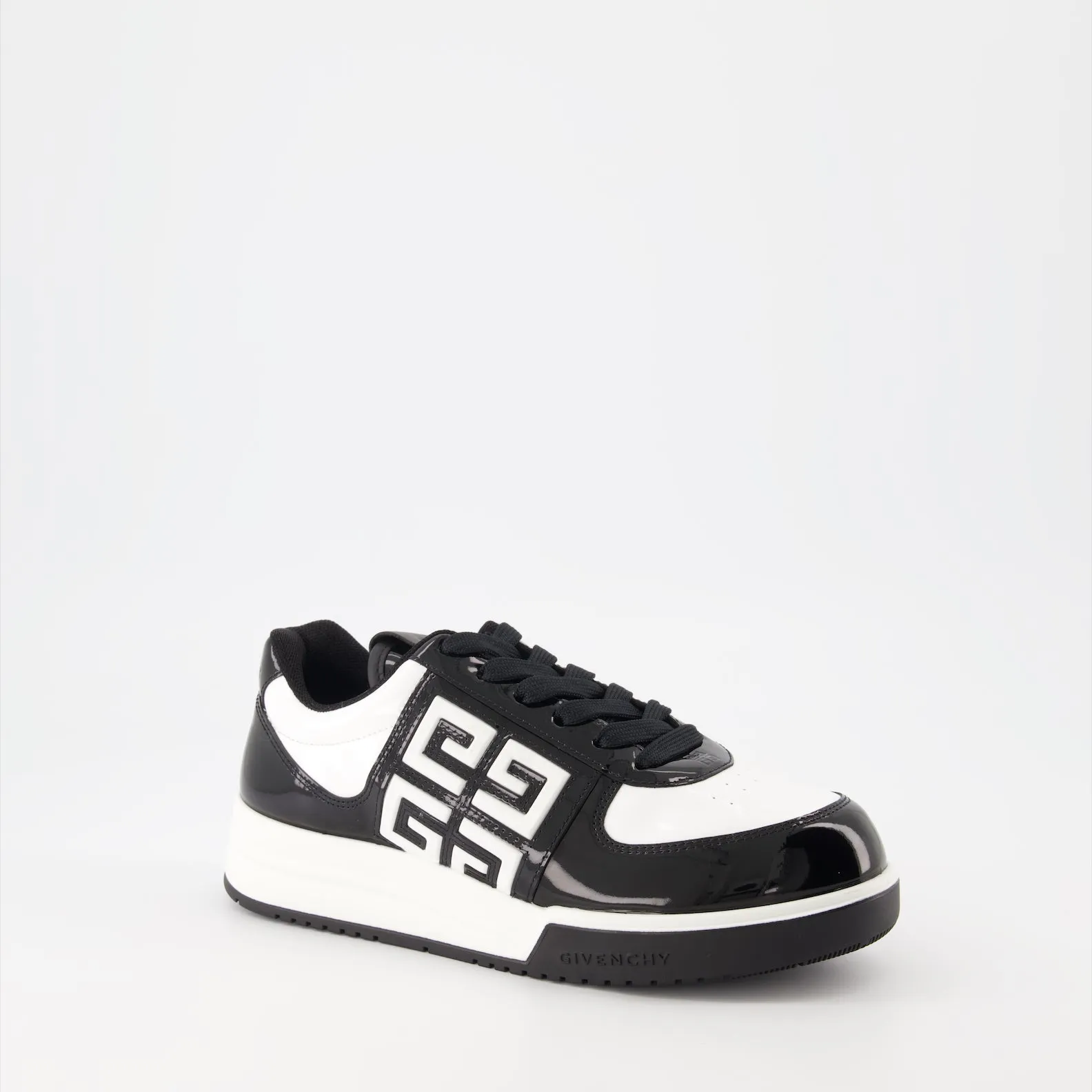 G4 Black Leather Sneakers