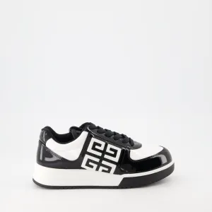 G4 Black Leather Sneakers