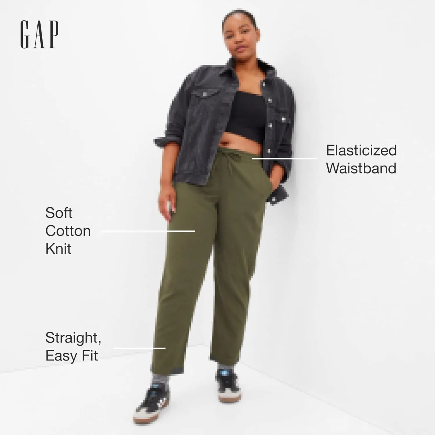 GAP Women's Easy Straight Pull-on Pants