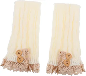 Gatuida Elegant Lace Boot Covers Girl Boot Sock Warm Women Cover Knitted Cuff Trendy Socks for Women