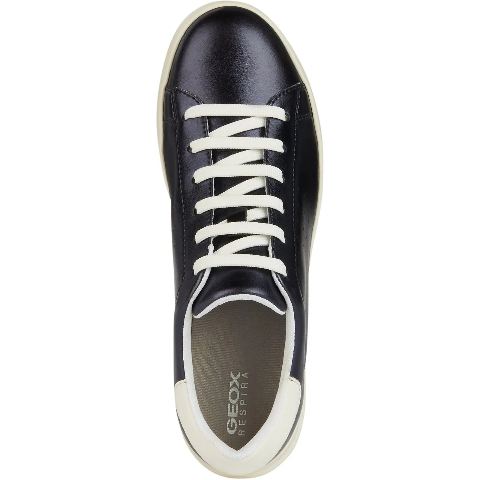 Geox Women's D Jaysen B Sneakers in Dark Jeans/Optic White