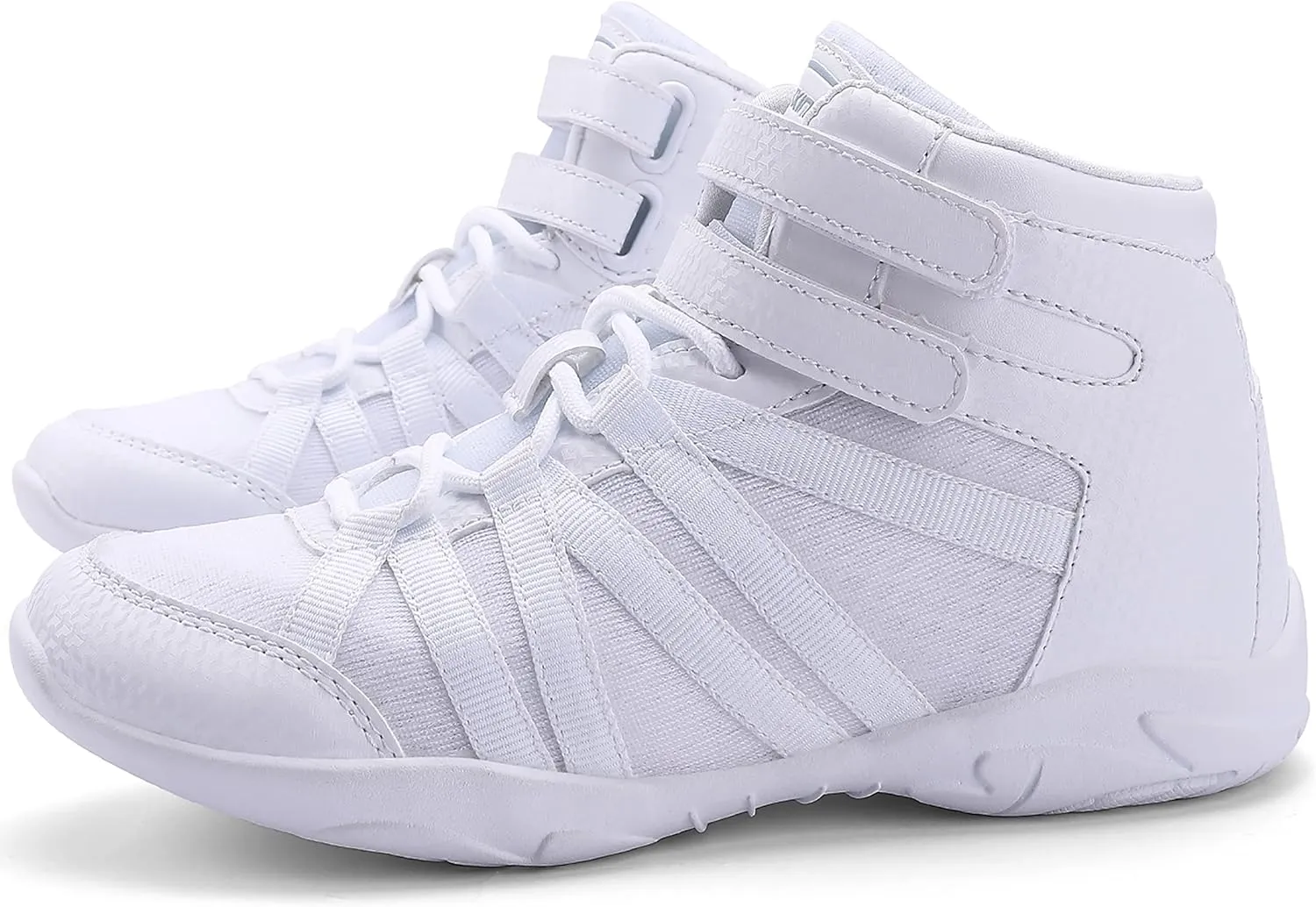 Girls High Top White Cheerleading Shoes Lightweight Cheer Sneakers