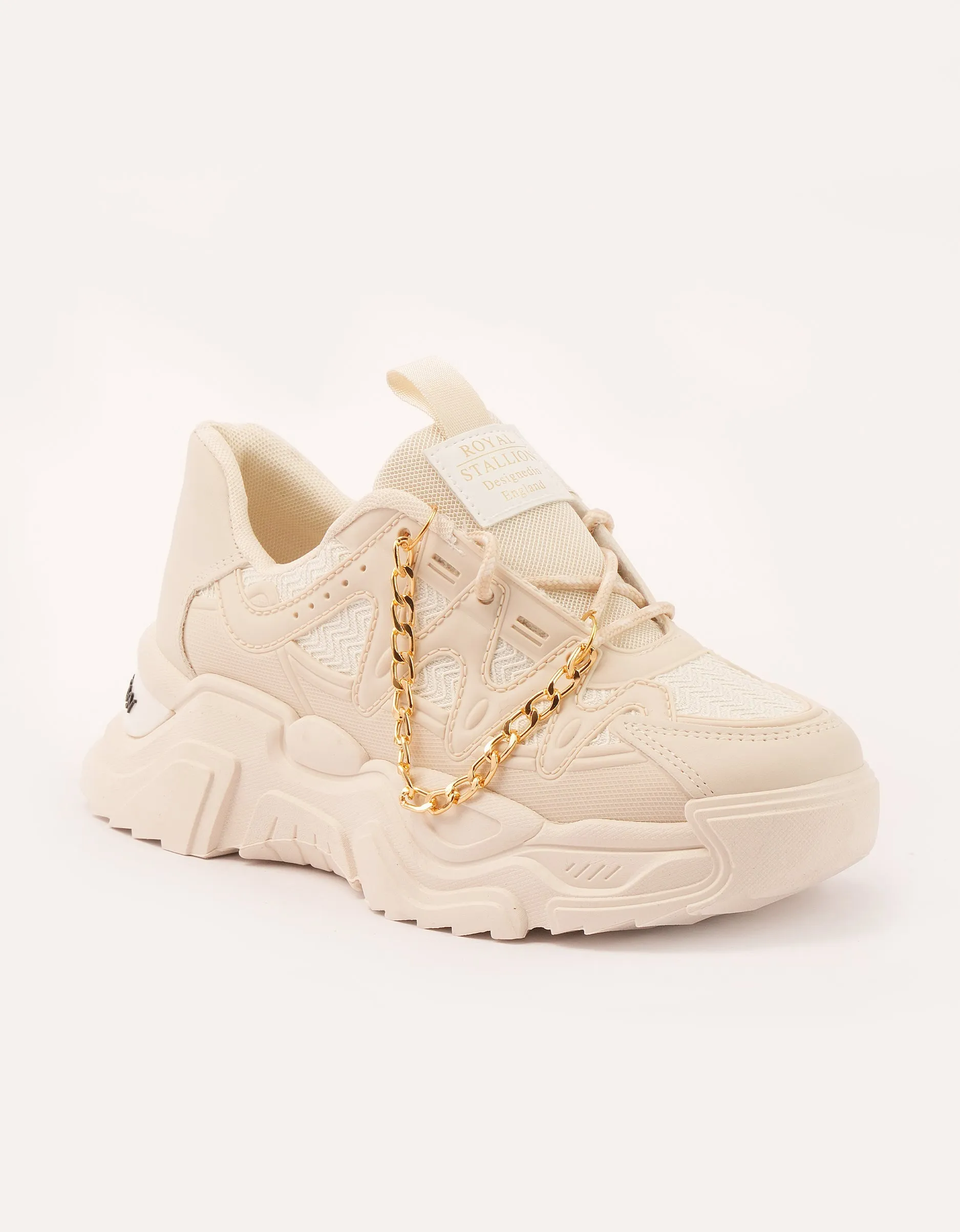 Gold Chain Chunky Sneakers