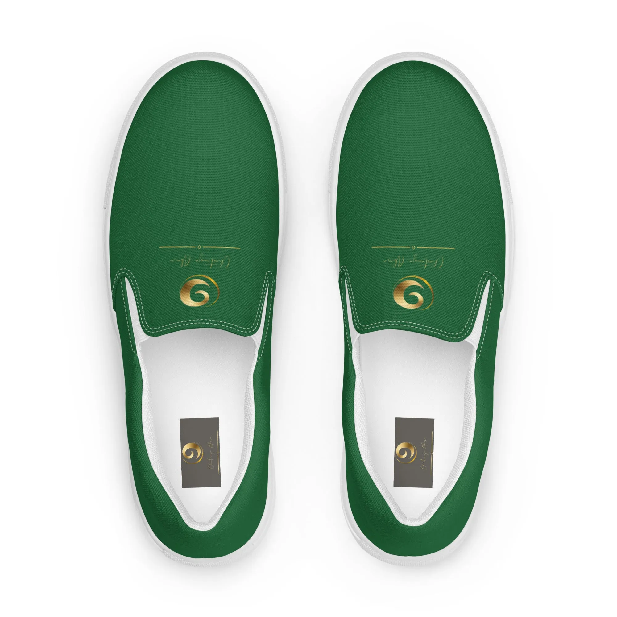 Green Chaitanya Abara Women’s Slip-on Canvas Shoes