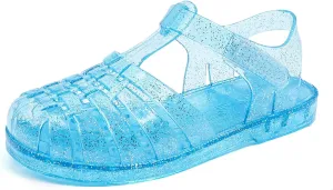 GUGUYeah Jelly Sandals for Girls,Closed Toe Princess Costume Summer Dress Shoes Fisherman Gladiator Water Beach Flat Sandals for Toddler/Little Kid/Big Kid