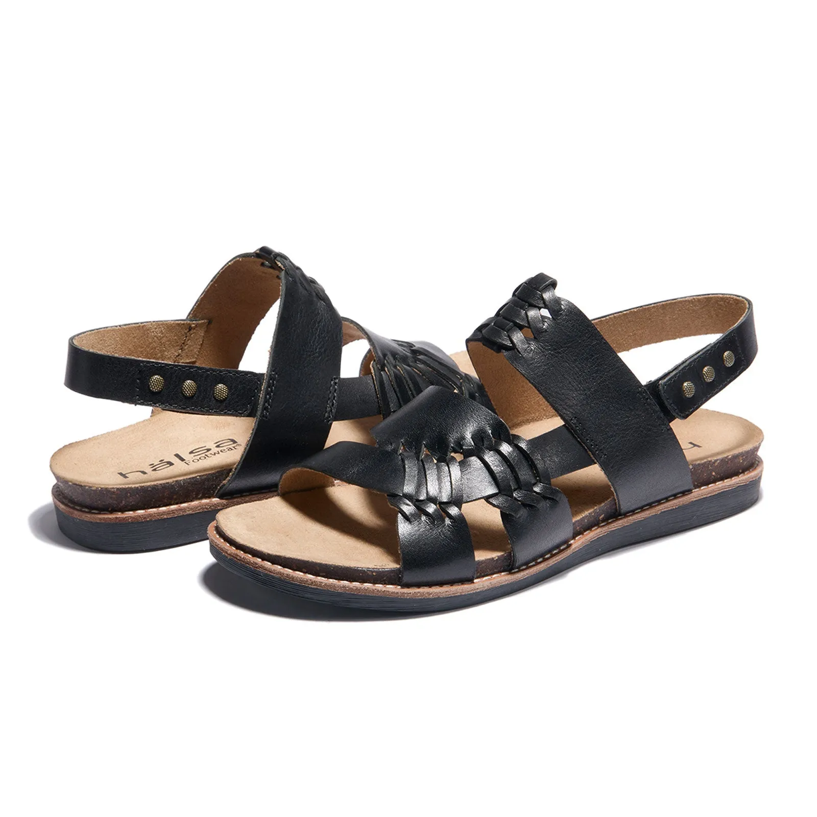 Halsa Bella Backstrap Sandal (Women) - Black